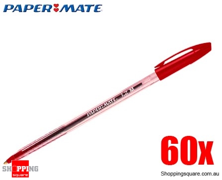 Papermate Stick Pen 1.2mm Red - 60pcs Bundle