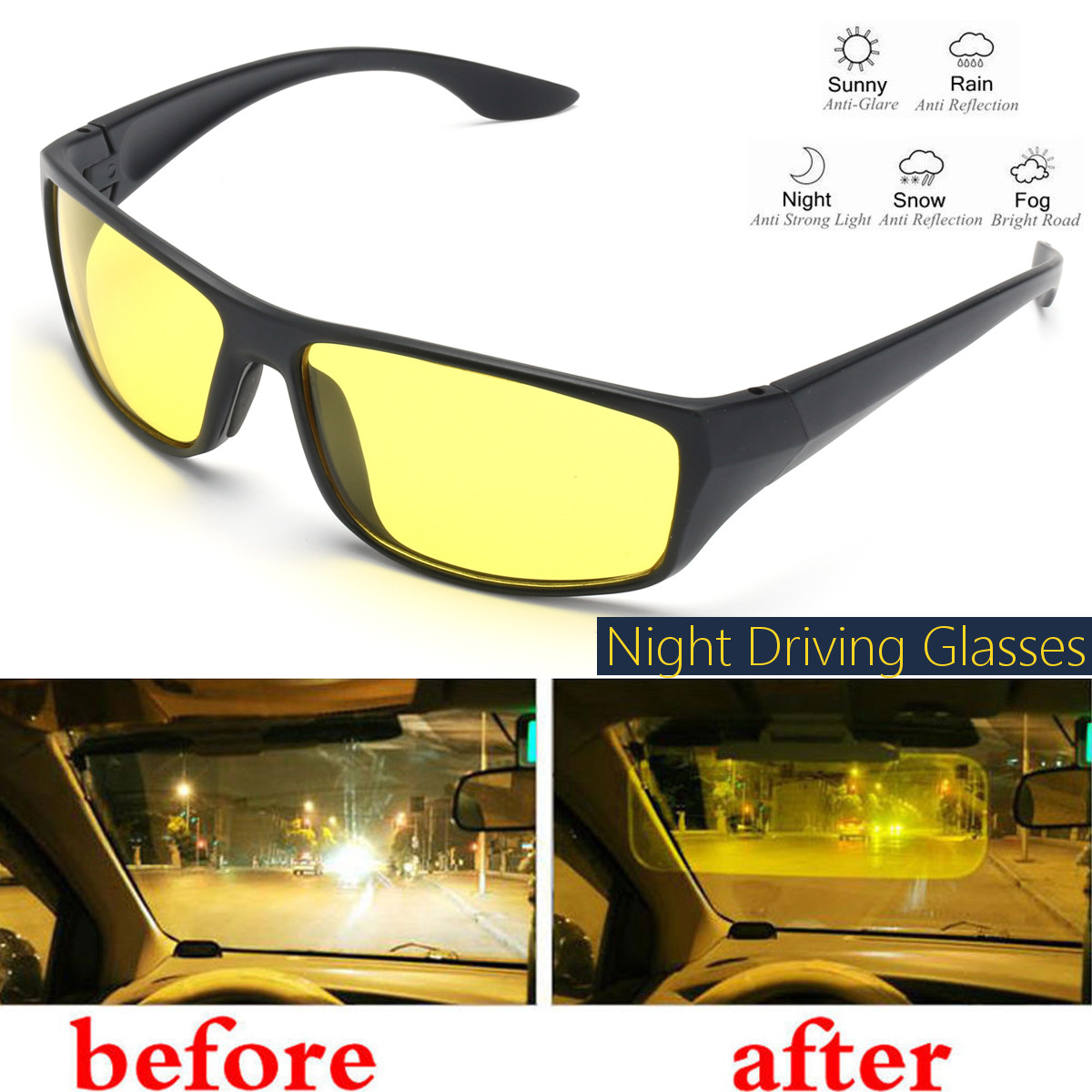 DRIVING GLASSES COBRA BLUE BLOCKERS #250 new sunglasses uv protection drive 