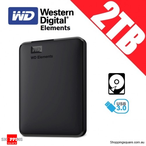 Western Digital Elements 2TB USB 3.0 Portable Hard Drive ...
