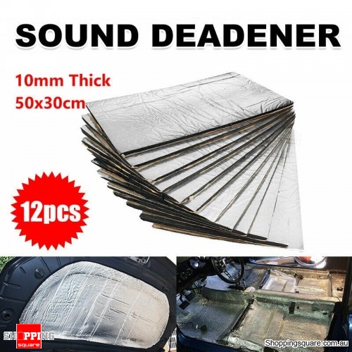 6 Sheets/lot Car Sound Proofing Deadening Insulation Heat 10mm