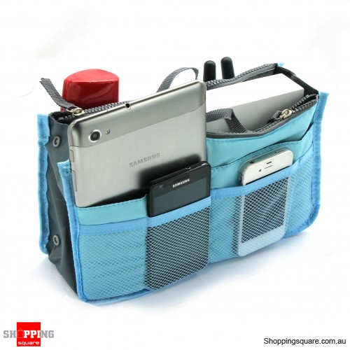 Insert Handbag Organizer Purse Large liner Pouch Bag Blue Colour - Online Shopping @ Shopping ...