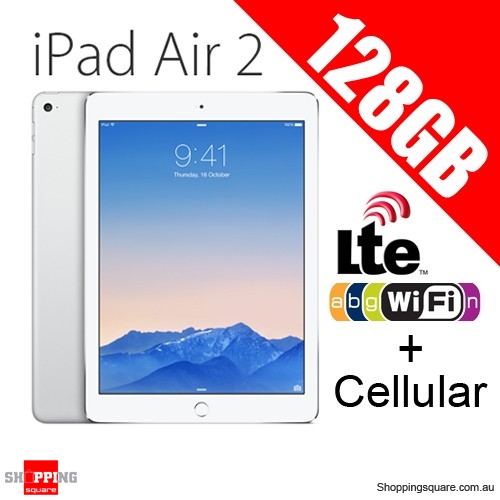 Apple iPad Air2 128GB 9.7inch Wifi+Cellular Tablet 4G LTE Silver