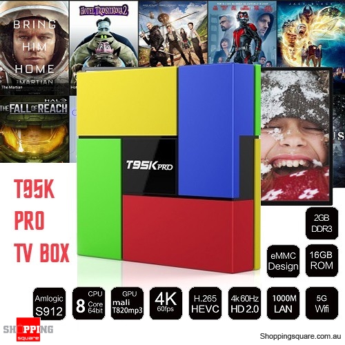 T95k Pro Tv Box With Amlogic S912 Octa Core Wifi Android 2gb Ram 16gb 
