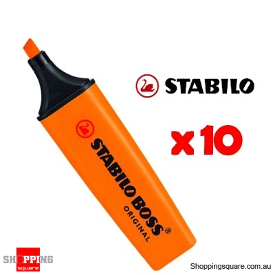 Stabilo Boss Super Plus Highlighters Orange Pk/10