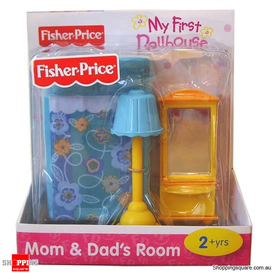 FISHER PRICE My First Dollhouse Furniture Mom & Dads Room