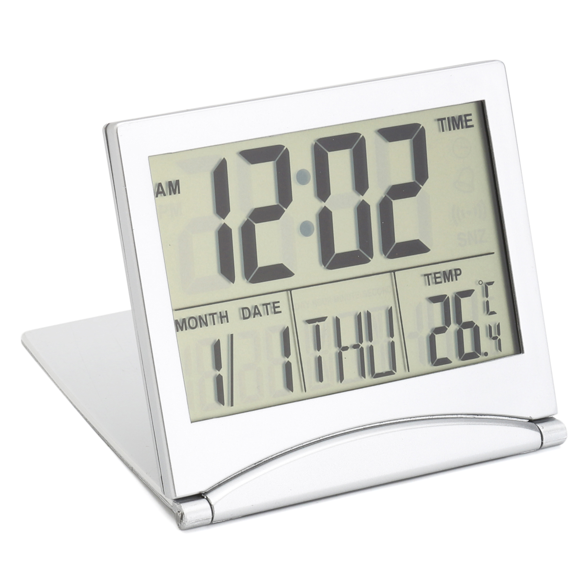 Digital LCD Clocks Desk Thermometer Timer