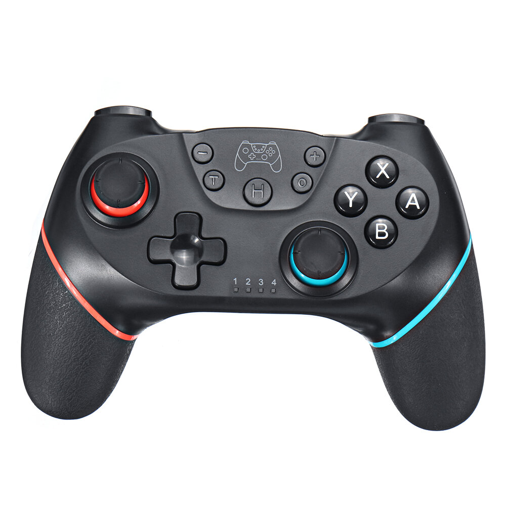 bluetooth Wireless Game Controller Somatosensory Gamepad for Nintendo Switch Pro Game Console - Blue Red Colour