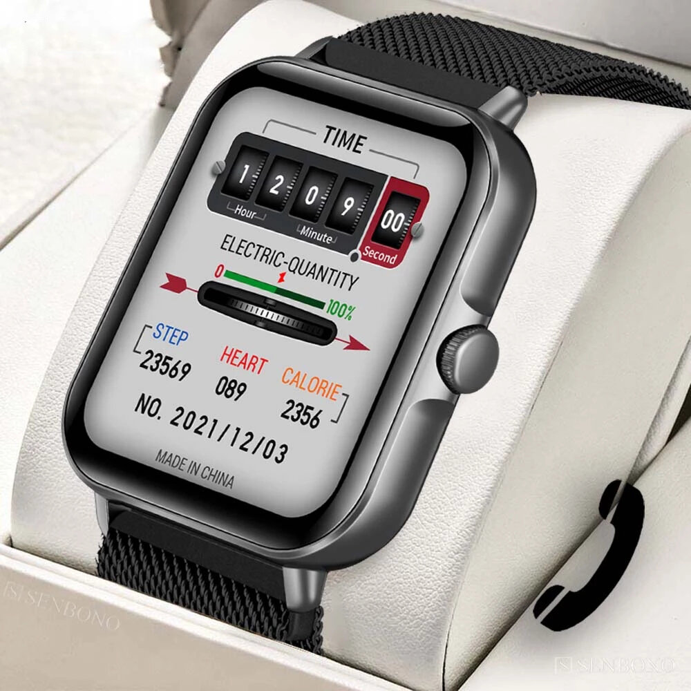 SENBONO GTS3 1.69 inch HD Full Touch Screen bluetooth Calling Real-time Heart Rate Blood Pressure SpO2 Monitor Multi-sport Modes