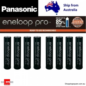 8pcs Panasonic Eneloop Pro - AAA NiMH Rechargeable Batteries