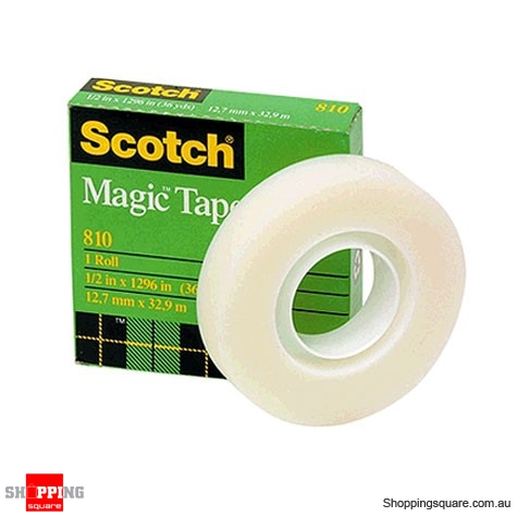 Scotch Magic 810 Invisible Tape 12mm x 33m 12 Pack