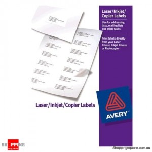 Avery DL14 Laser Inkjet Copier Labels - 100 Sheets