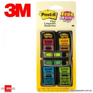3M Post-it Printed Flags Value Pack 