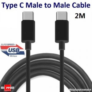 2M USB Type-C to USB-C 3.1 Male to Male Sync Charging Cable