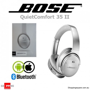 Bose QuietComfort 35 II Wireless Bluetooth Noise Cancelling Headphones Silver