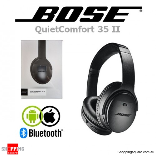 Bose QuietComfort 35 II Wireless Bluetooth Noise Cancelling Headphones Black