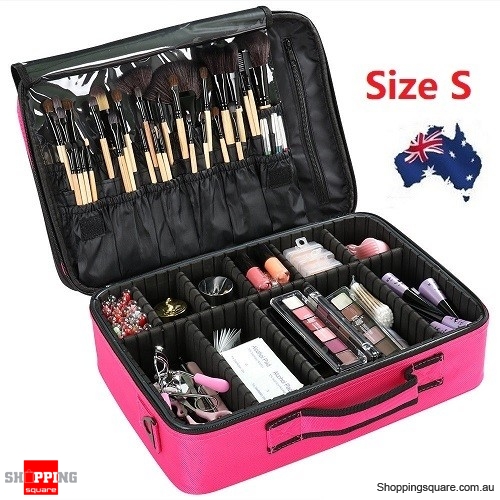 Professional Makeup Bag Portable Cosmetic Case Travel Carry Storage Box ...
