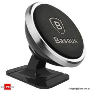 Baseus Universal Magnetic Mount Car holder For iPhone X 8 Plus 6s 7 Samsung S8 Silver Colour