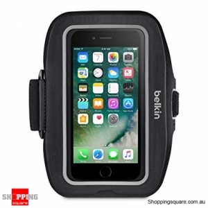 Belkin Sport-Fit Plus Armband for iPhone 12, 11, X, XS, SE2, iPhone 8, 7 and 6 (Blacktop)