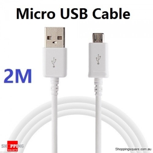 2M Premium Micro USB Charger Cable Data Cord for Samsung Galaxy S7 S6 S5 Note 4 5 Nokia LG Sony HTC