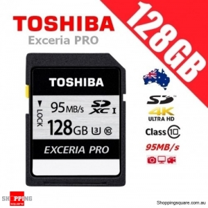 Toshiba Exceria Pro 128GB N401 SDXC Memory Card UHS-I U3 95MB/s 4K Ultra HD