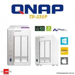 QNAP TS-231P 2 Bay NAS Dual Core Network Storage Home Server
