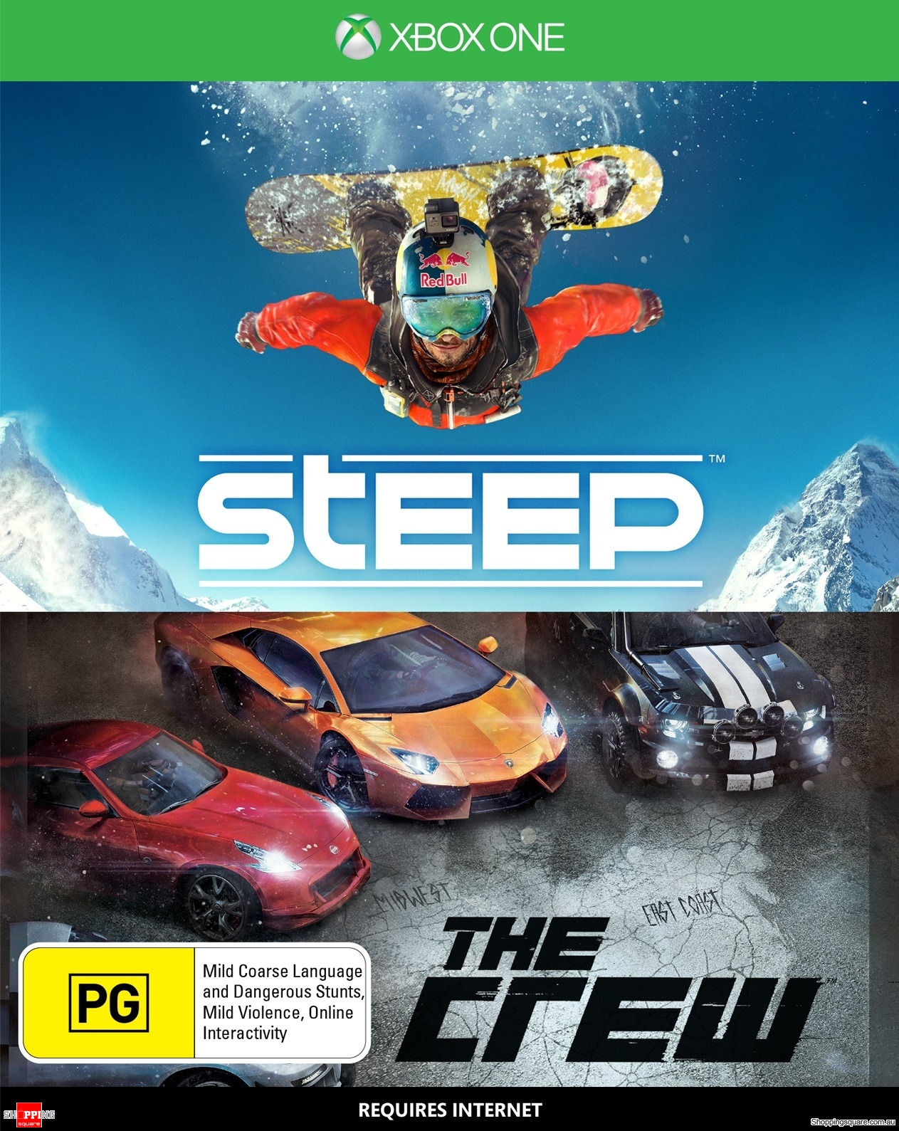 Steep & The Crew Bundle - Xbox One S Download Token Console Game (2 Games)