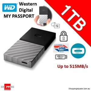 Western Digital My Passport 1TB Type-C USB3.1  Solid State Drive
