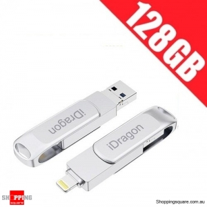 iDragon U013A 2 in 1 OTG USB Flash Drive for iPhone iPad iPod iOS11 - 128GB
