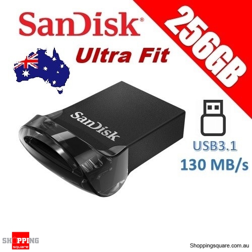 SanDisk 256GB Ultra Fit USB3.1 Flash Drive 130MB/s Memory Stick (SDCZ430)