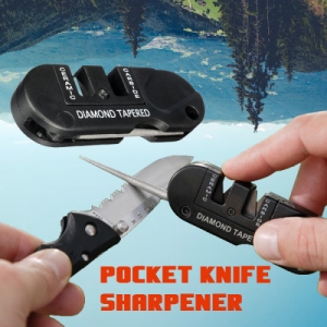 Portable Stainless Steel Pocket Knife Sharpener 