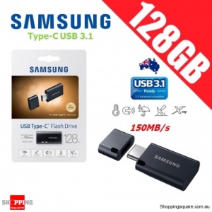 Samsung 128GB Type-C USB 3.1 Flash Drive Memory Thumb Pendrive Black 150MB/s 