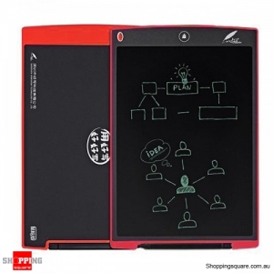 Howshow 12 inch E-Note Paperless LCD Hand Writing Tablet Digital Drawing Graffiti Toy Educational Gift- Red
