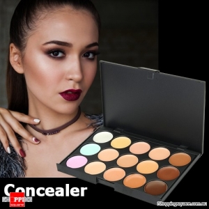 15 Colours Professional Beauty Makeup Facial Concealer Cosmetics Palette Dark Shadow 