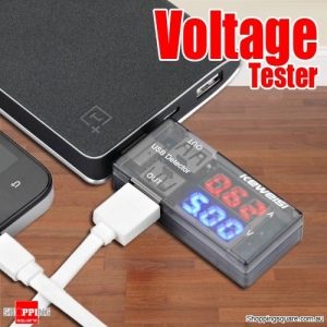 3V-9V USB Current Voltage Detector Tester Equipment with Double Row Display