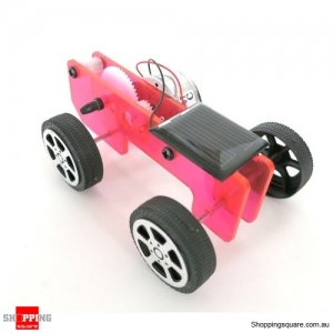 DIY Solar Powered Car Physics Experiment Science Toy Kit for Kids Education - Red