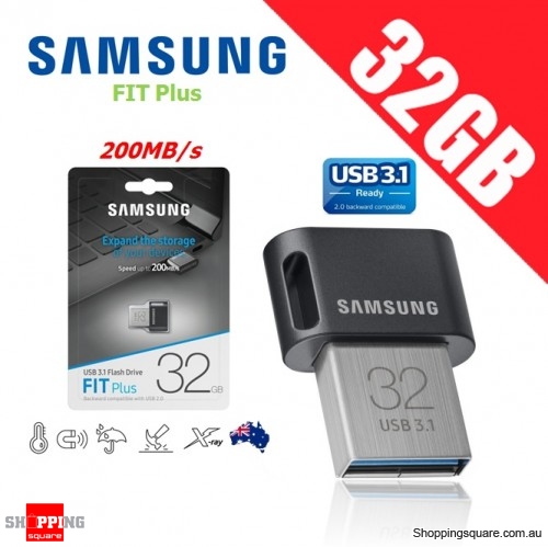 Samsung FIT Plus 32GB USB 3.1 Flash Drive Memory Thumb Pendrive 200MB/s 