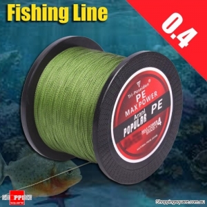 300M Multifilament PE Spectra Braided Fishing Line -Green-0.4