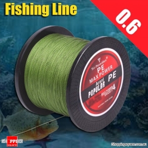 300M Multifilament PE Spectra Braided Fishing Line -Green-0.6