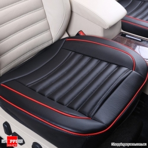 50x50cm PU Leather Car Cushion Seat Chair Cover Black