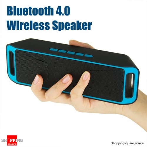 Portable Bluetooth 4.0 Mini Wireless Stereo Speaker with Mega Bass For Android iPhone - Blue