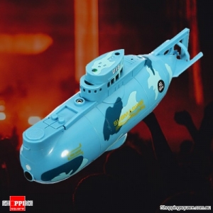 6CH Speed Remote Controlled Radio Electric Mini RC Submarine Boat Equipment - Blue