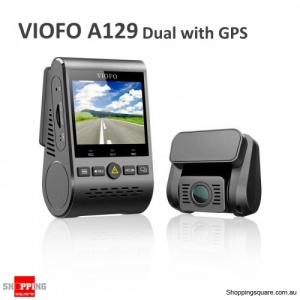 Viofo A129 2 inch 1080P Car Dash Camera Duo Dual Channel 5GHz Wi-Fi Full HD DVR with GPS