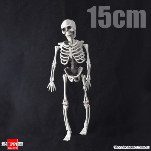 15cm Skeleton Escape Haunted Halloween Skull Decoration Hanging Plastic Tricky