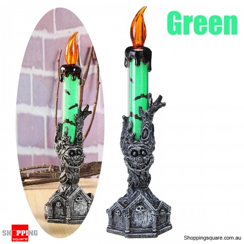 Halloween Skull Skeletal Hand Stand LED Candle Light Party Decorations Green Colour