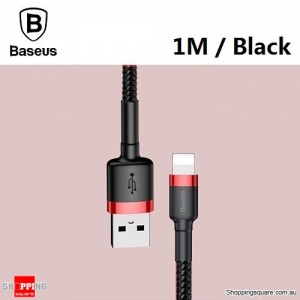 Baseus Premium 1M USB Data Fast Charging cable for iPhone XR XS Max X 8 7 SE Black Colour
