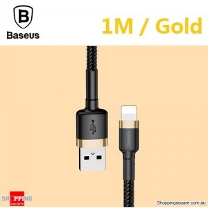 Baseus Premium 1M USB Data Fast Charging cable for iPhone XR XS Max X 8 7 SE Gold Colour