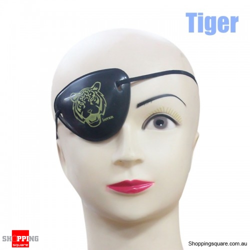 Halloween Pirate Eye Patch Costumes Pirates of Accessories Cyclops Goggle crossbones - Tiger