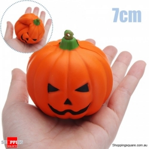 7CM Halloween Squishy Simulation Super Slow Rising Smile Pumpkin Squishy Fun Toys Decoration - Random smiling face