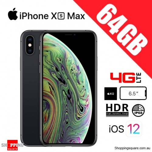 Apple iPhone Xs Max 64GB 4G LTE Unlocked Smart Phone Space Grey - Online Shopping @ Shopping ...