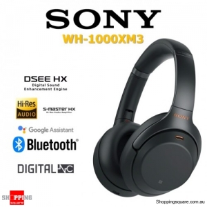 Sony 1000X M3 Wireless Bluetooth Noise Canceling Headphone Black